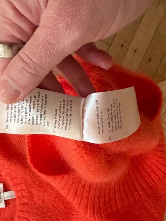 COS Bright Red Knit Crewneck Sweater Vest - Picture 4 of 4